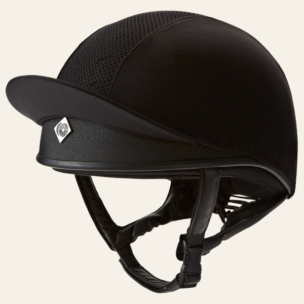 Equisafety charles owen js1 pro jockey riding hat oval shape