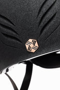 Charles Owen Phoenix Jockey Skull Riding Hat with MIPS - Silver Badge - Equisafety
