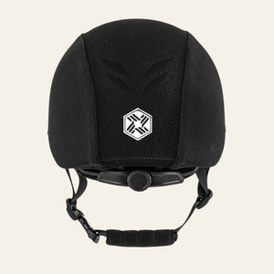 Charles Owen Phoenix Jockey Skull Riding Hat with MIPS - Silver Badge - Equisafety