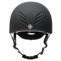 Charles Owen Phoenix Jockey Skull Riding Hat with MIPS - Silver Badge - Equisafety