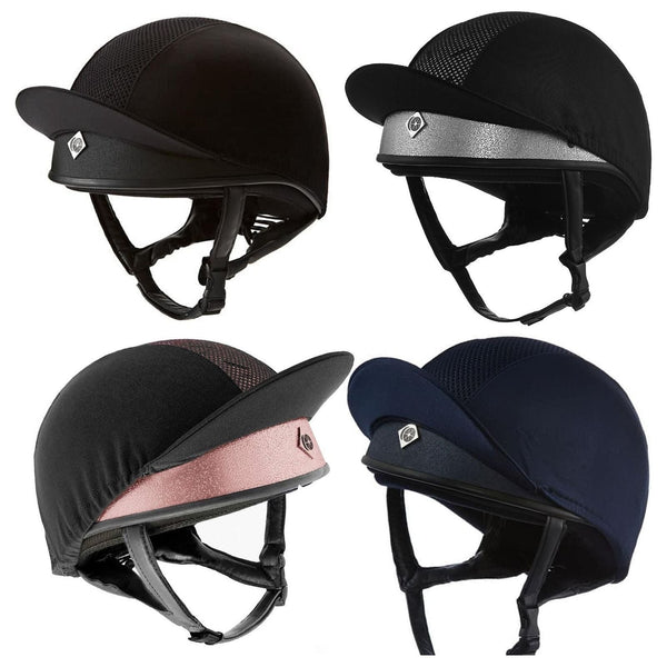 Equisafety charles owen pro plus jockey skull navy
