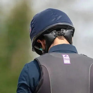 Equisafety charles owen pro plus jockey skull navy