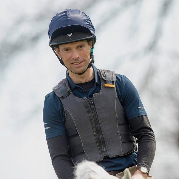 Equisafety charles owen pro plus jockey skull navy