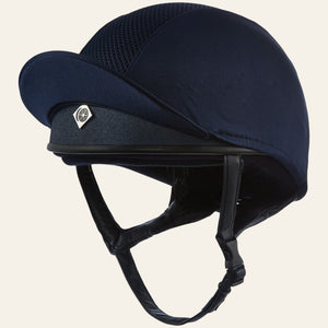Charles Owen Pro 11 Plus Jockey Skull Navy - Equisafety