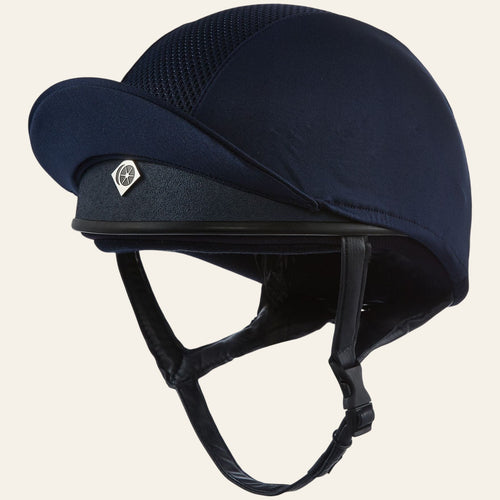 Charles Owen Pro 11 Plus Jockey Skull Navy - Equisafety
