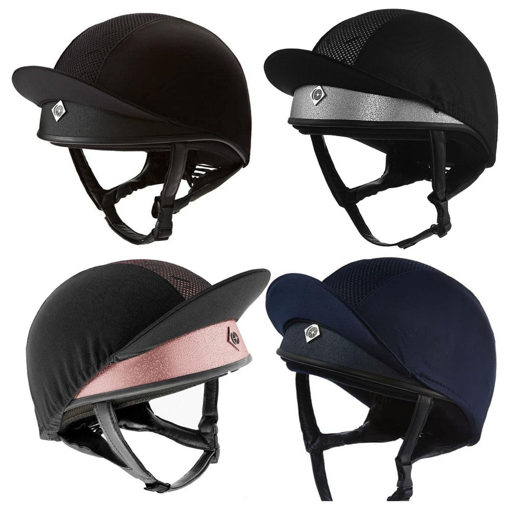 Charles Owen Pro 11 Plus Jockey Skull Rose Gold - Equisafety