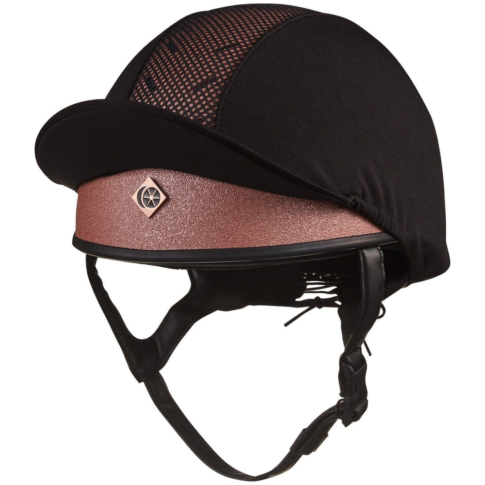 Charles Owen Pro 11 Plus Jockey Skull Rose Gold - Equisafety