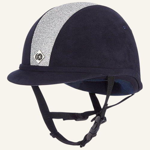 Charles Owen YR8 - Riding Hat - Navy/Silver 52cm only - Equisafety
