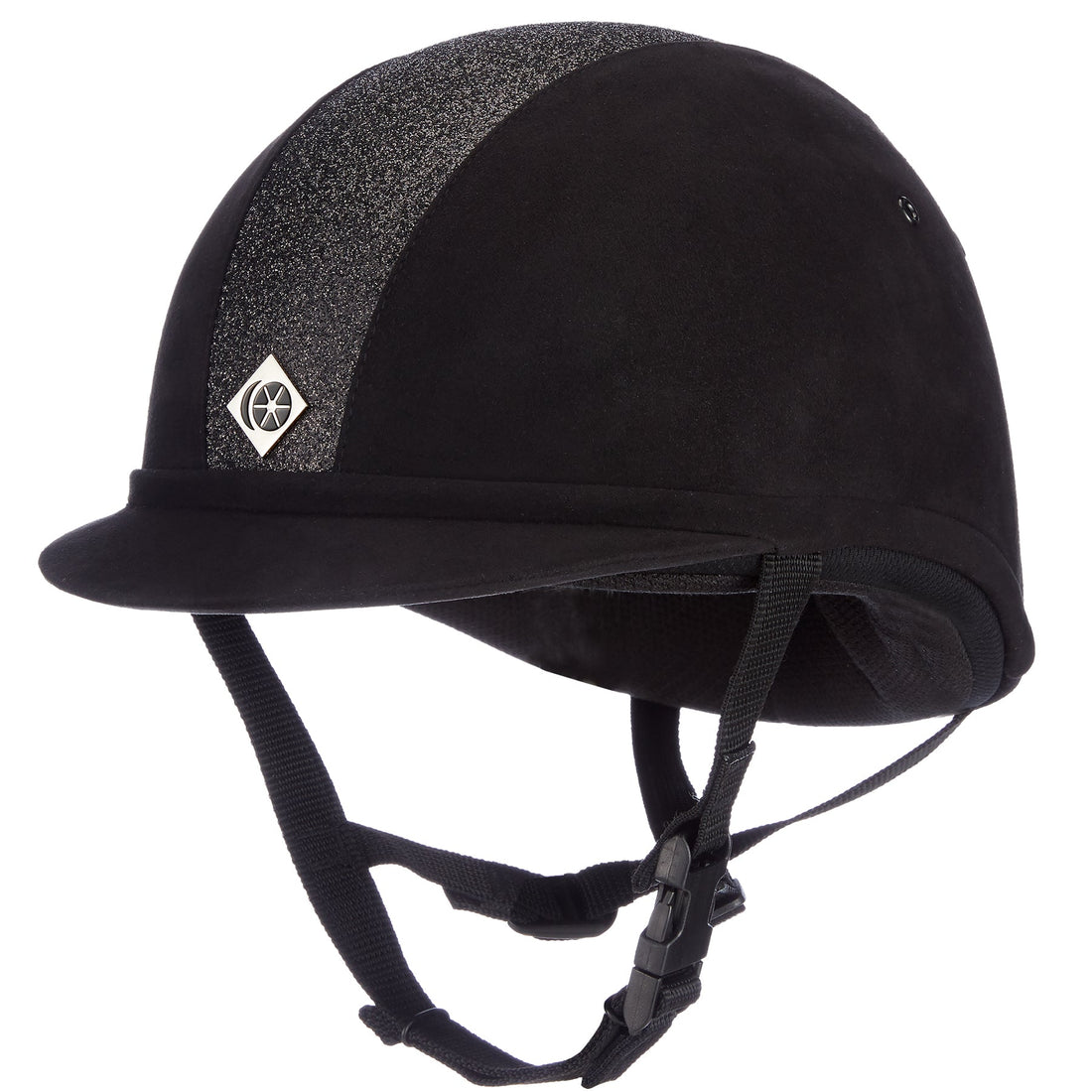 Charles Owen YR8 - Riding Hat - Sparkly Black - Equisafety