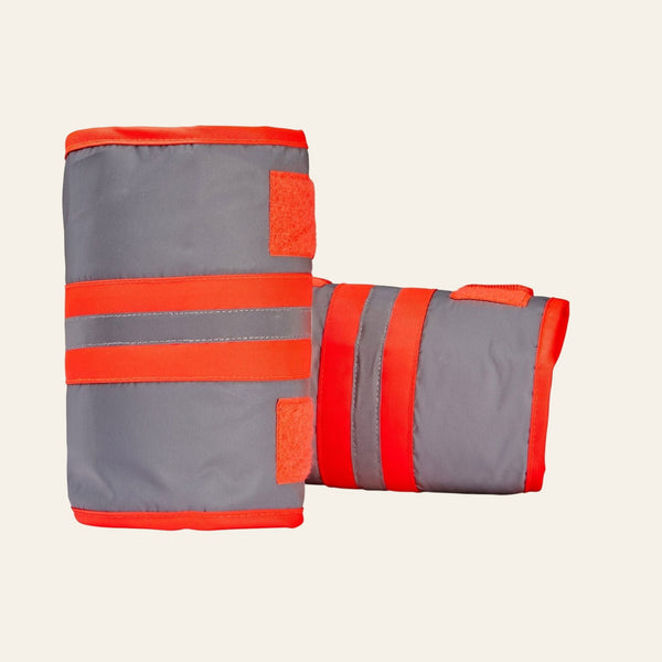 Equisafety child reflective riding quilted gilet hi vis orange