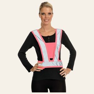 Equisafety child reflective riding quilted gilet hi vis orange
