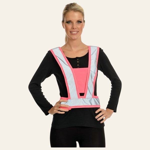 Equisafety child reflective riding quilted gilet hi vis orange