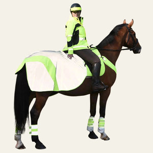 Equisafety child reflective waterproof equestrian riding jacket hi vis pink