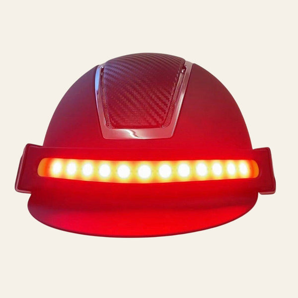 COB LED Riding hat band, Red and White lights - Equisafety