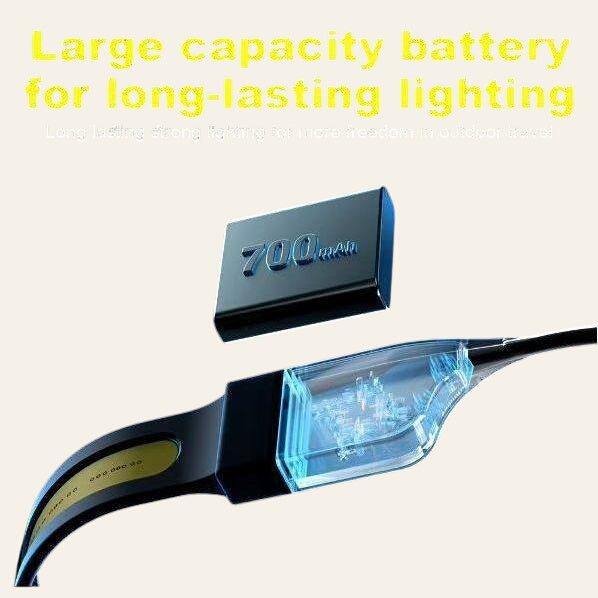 COB LED Riding hat band, Red and White lights - Equisafety