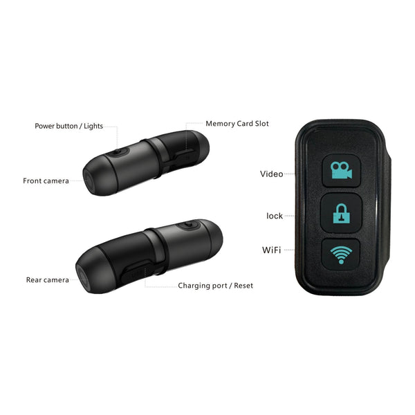 Cycling Helmet Camera OculosPro 2K 2 - way - Equisafety