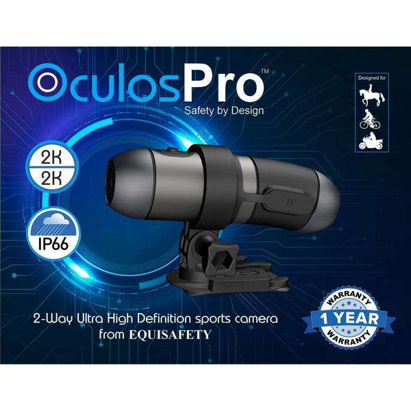 Cycling Helmet Camera OculosPro 2K 2 - way - Equisafety