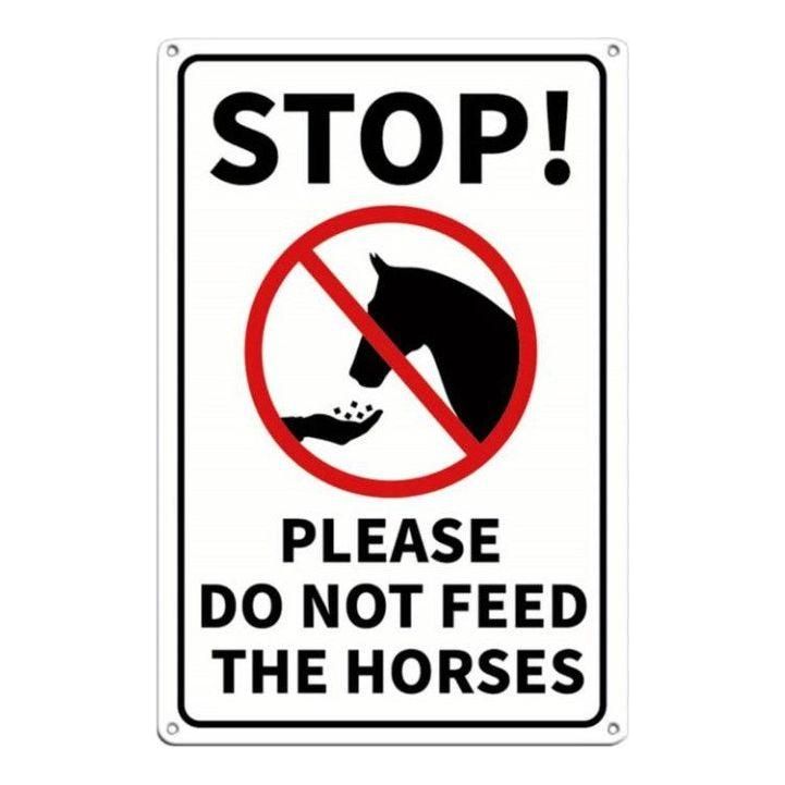 Do Not Feed Horse sign - Equisafety