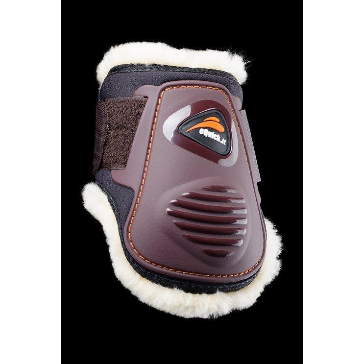 eQuick eLight Fetlock Boots - Horse Rear Leg - Fluffy Lining - Equisafety