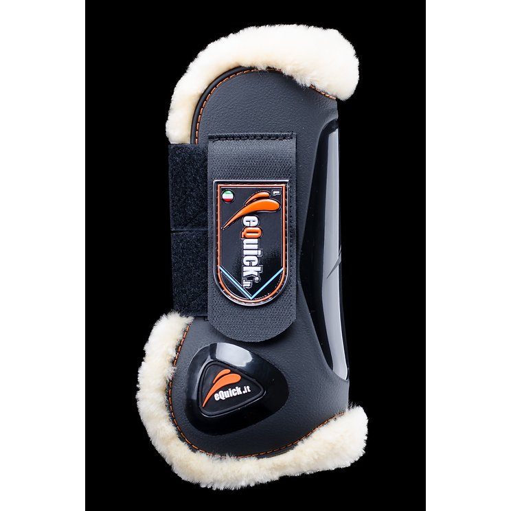 eQuick eLight Tendon boots - Horse Front Leg - Fluffy Lining - Equisafety