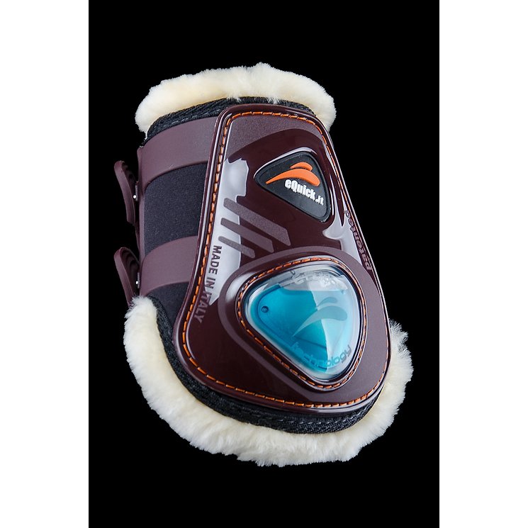 eQuick eShock Fetlock Boots - Fluffy Lining - Horse Rear Leg - Equisafety