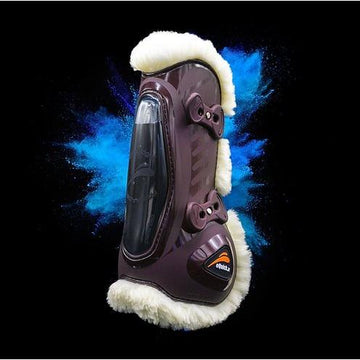 eQuick eShock Legend Tendon Boots - Fluffy Lining - Horse front Leg - Equisafety