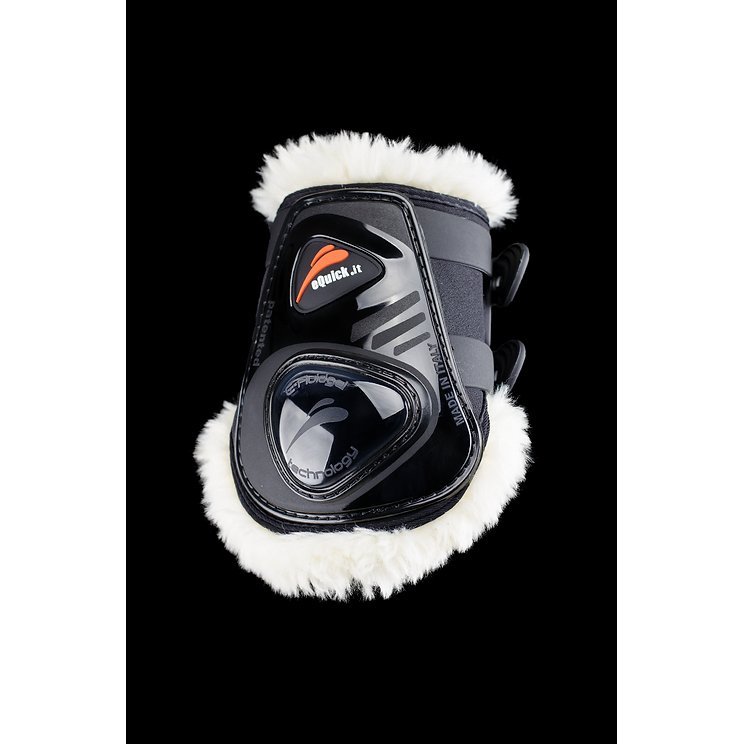 eQuick eShock Legend Tendon Boots - Fluffy Lining - Horse Rear Leg - Equisafety