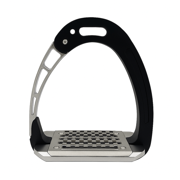 Equisafety Caballus Safety Stirrups - Single Arm Action & 5 degree inclination - Gold - Equisafety