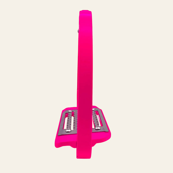 Equisafety Caballus Safety Stirrups - Single Arm Action & 5 degree inclination - Red - Equisafety