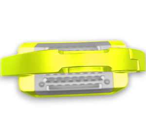 Equisafety Caballus Safety Stirrups with Double Arm Action - Hi Vis Yellow - Equisafety