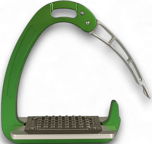 Equisafety Caballus Safety Stirrups with Single Arm Action - HI - VIS YELLOW - Equisafety