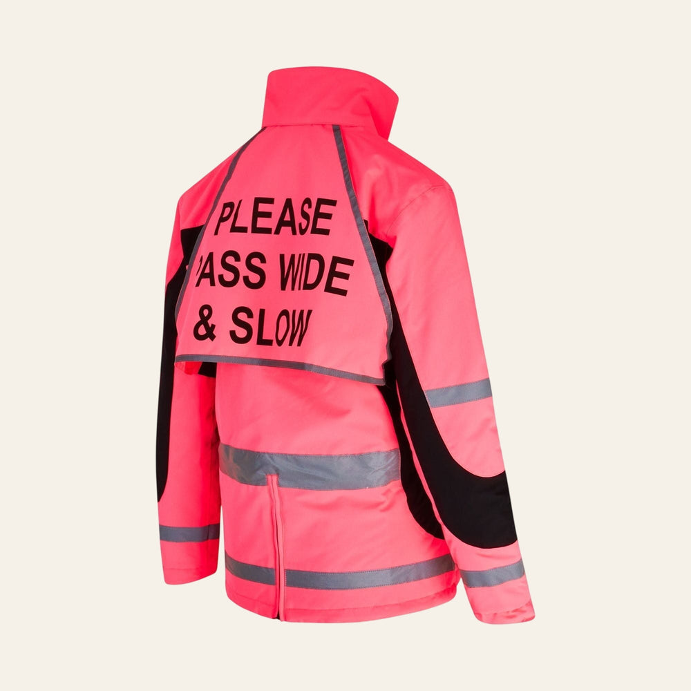 Equisafety Child Hi Vis Inverno Equestrian Riding Jacket - Pink - Equisafety