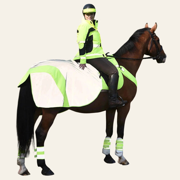 Equisafety Child Hi Viz Inverno Equestrian Riding Jacket - Yellow - Equisafety