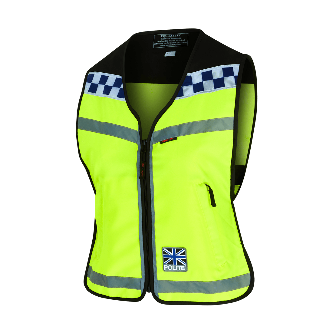 Equisafety CHILD POLITE Horse Waistcoat - Please Slow Down - Equisafety