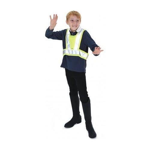 Equisafety CHILD Reflective Hi Vis Adjustable Body Harness - Yellow - Equisafety