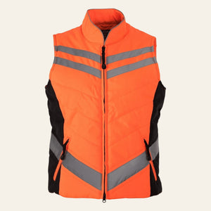 Equisafety CHILD Reflective Riding Quilted Gilet - Orange - Equisafety