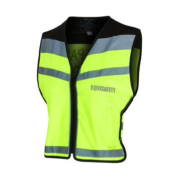 Equisafety Hi Vis CHILD Waistcoat - Yellow - Disabled Rider - Equisafety