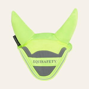 Equisafety Hi Vis Ear Bonnet - Yellow - Equisafety