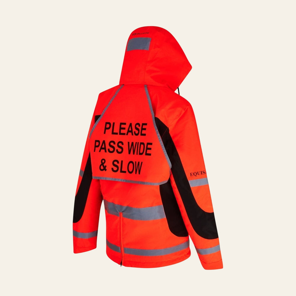 Equisafety Hi Vis Inverno Equestrian Riding Jacket - Red - Equisafety