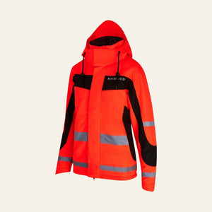 Equisafety Hi Vis Inverno Equestrian Riding Jacket - Red - Equisafety