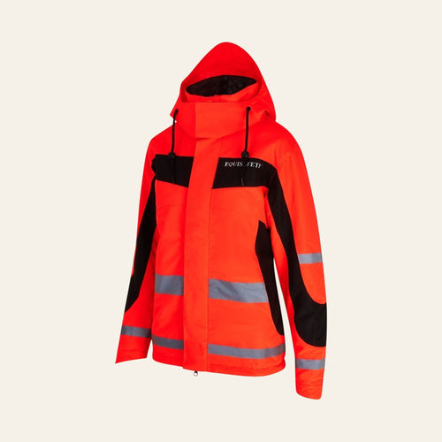 Equisafety Hi Vis Inverno Equestrian Riding Jacket - Red - Equisafety