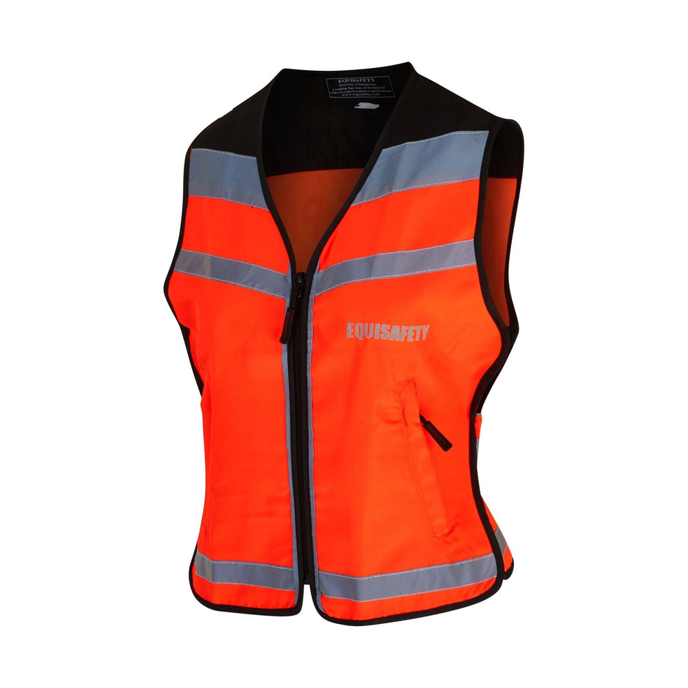 Equisafety Hi Vis Waistcoat Orange - Disabled Rider - Equisafety