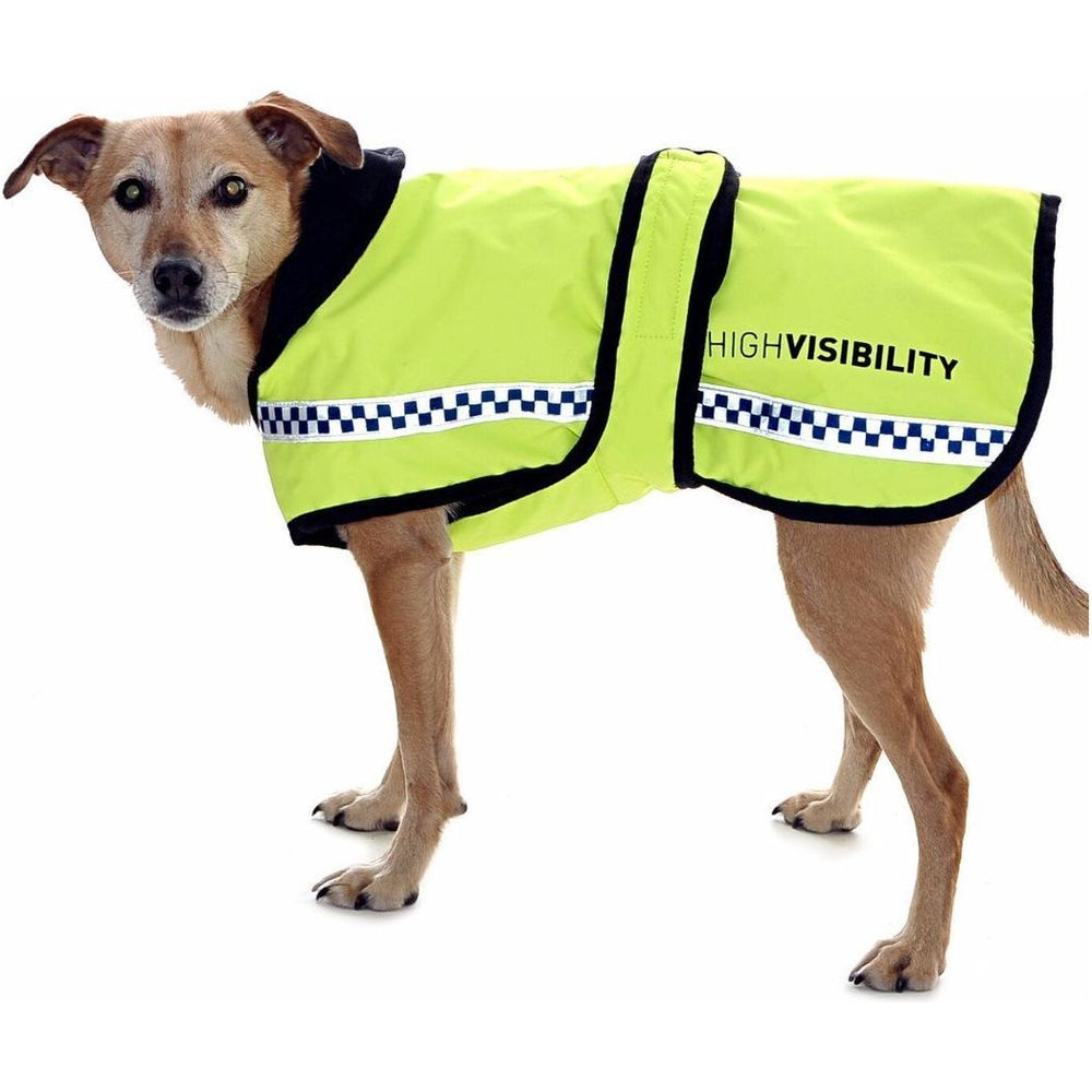Equisafety Hi vis waterproof dog jacket - POLITE - Equisafety