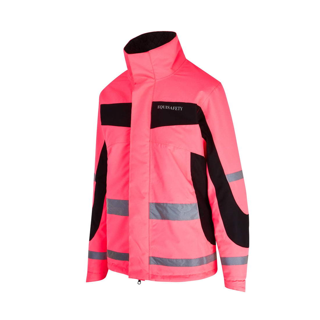 Equisafety Hi Vis Winter Inverno Equestrian Riding Jacket - Pink - Equisafety