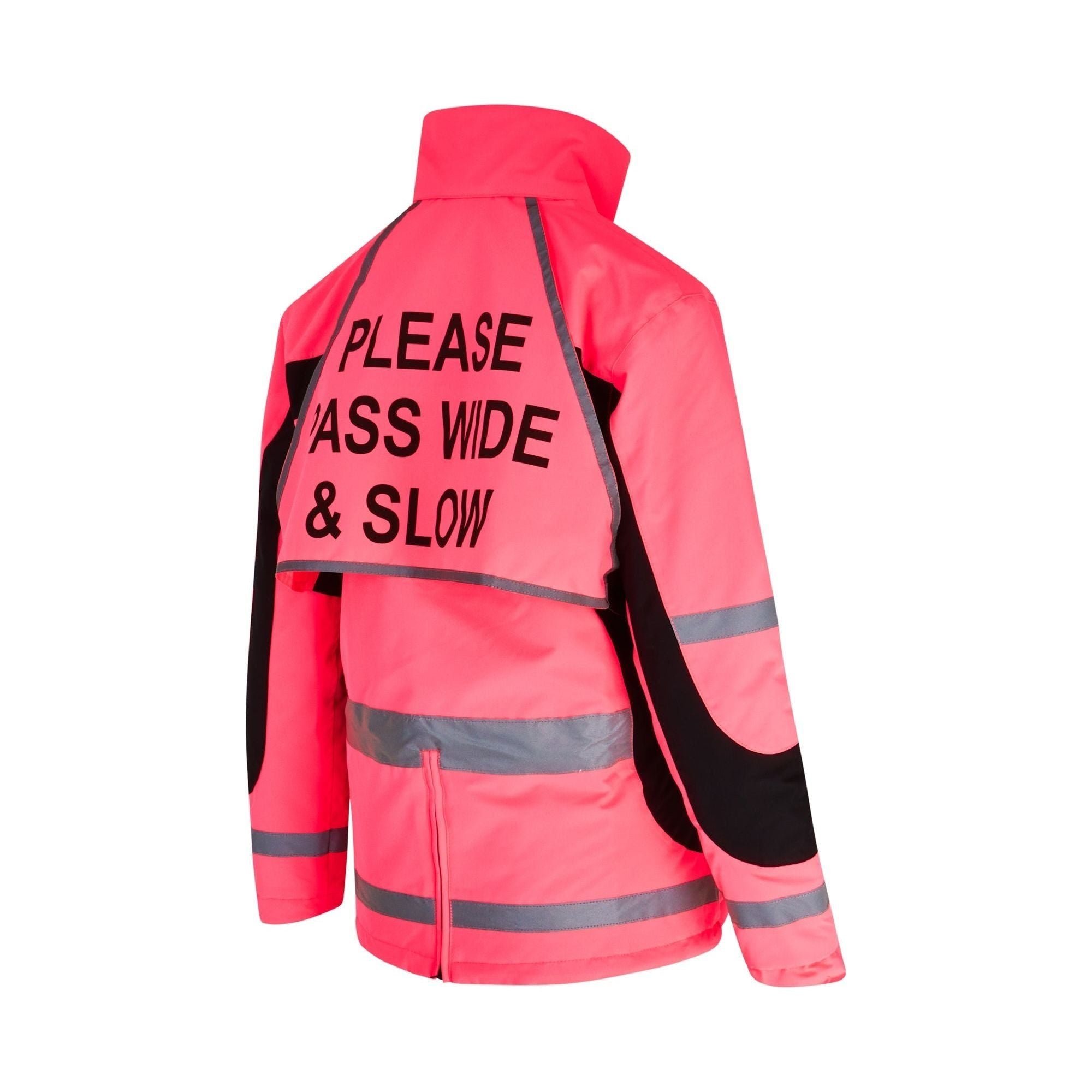 Equisafety Hi Vis Inverno Equestrian Riding Jacket Pink