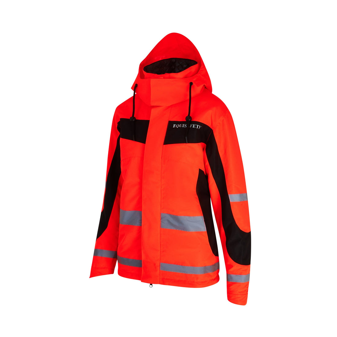 Equisafety Hi Vis Winter Inverno Equestrian Riding Jacket - Red - Orange - Equisafety