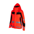 Equisafety Hi Vis Winter Inverno Equestrian Riding Jacket - Red - Orange - Equisafety