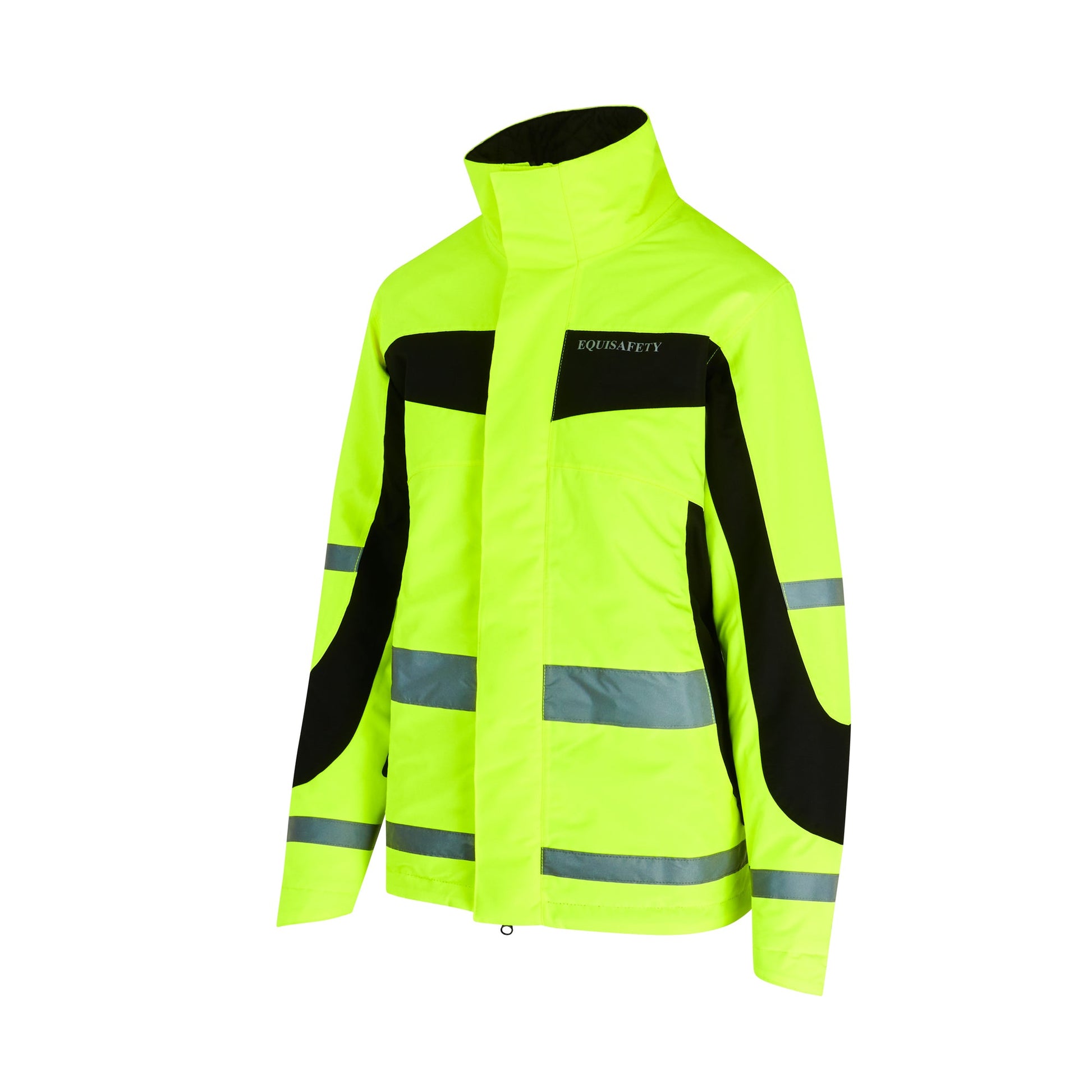 Equisafety Hi Vis Winter Inverno Equestrian Riding Jacket - Yellow - Equisafety