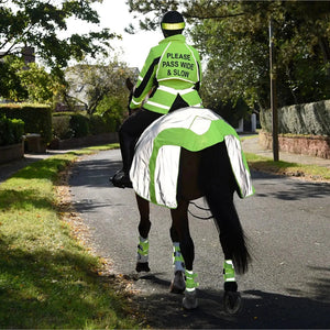 Equisafety Hi Vis Winter Inverno Equestrian Riding Jacket - Yellow - Equisafety