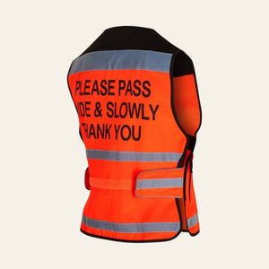 equisafety hi viz riding gilet pinkyellow